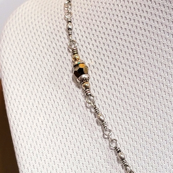 EXTREMELY RARE BRIGHTON AMERICAN BEAUTY TOPAZ  CRYSTAL  NECKLACE NWOT - Picture 4 of 8